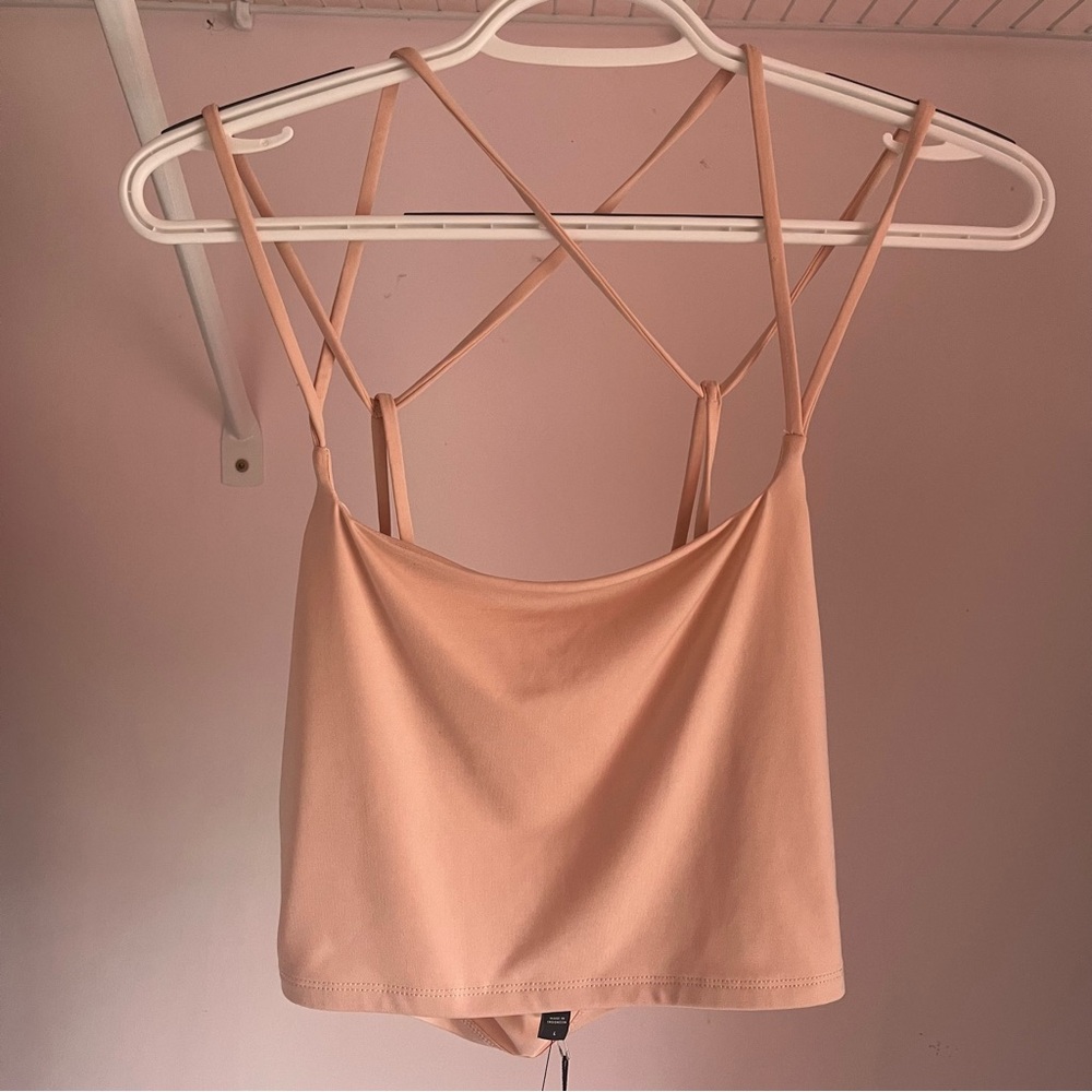 Express Strappy Back Crop size Large NWT